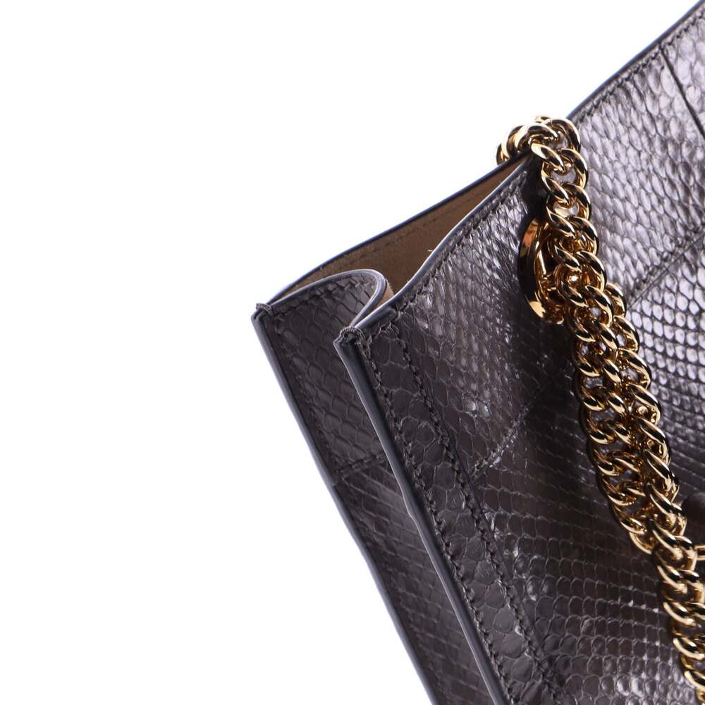 Gucci Rajah Chain Tote Snakeskin Large #217975G20B - Picture 8 of 9